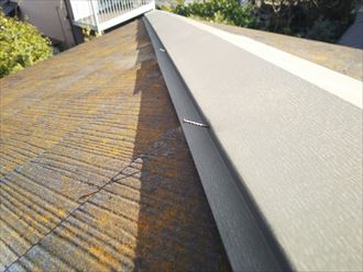 千葉市緑区土気町で棟板金を固定している釘の浮き