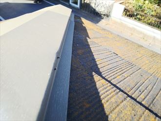 千葉市花見川区柏井で棟板金の釘の浮き