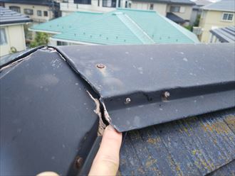 棟板金飛散