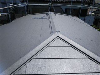 スーパーガルテクトの葺き替え完了