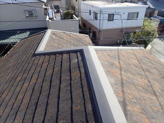 船橋市東船橋で屋根塗装の劣化