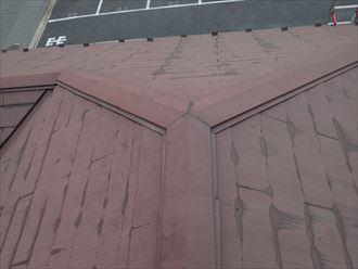千葉市稲毛区黒砂で化粧スレート屋根の調査