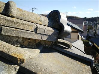 漆喰の剥がれ