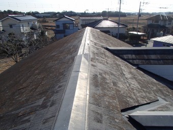 棟板金の飛散