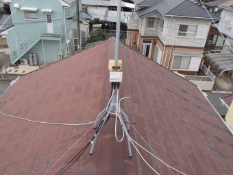 スレート屋根の調査
