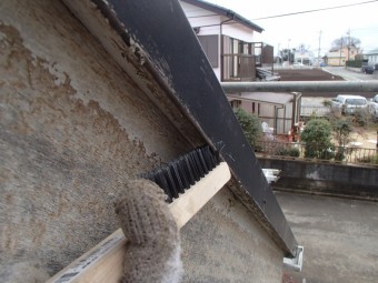 破風板ケレン作業