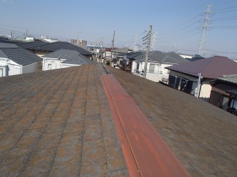 棟板金の飛散調査