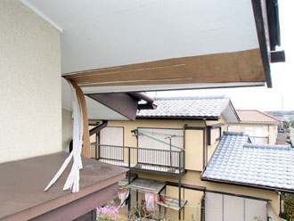 軒天の剥がれ