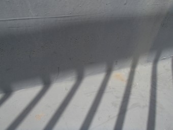 屋上防水の立ち上がり調査