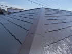 屋根塗装、棟板金交換工事完了