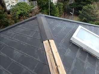 四街道市鷹の台 他の棟板金の状況