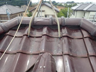 棟取り直し後の洋瓦屋根