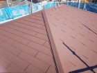 棟板金交換と屋根塗装後の屋根