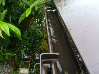 雨樋の排水不良