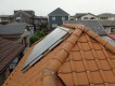 太陽熱温水器ありの棟取り直し前の瓦屋根