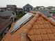 太陽熱温水器ありの棟取り直し前の瓦屋根