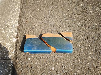 千葉市中央区亀井町で棟ののし瓦が落下