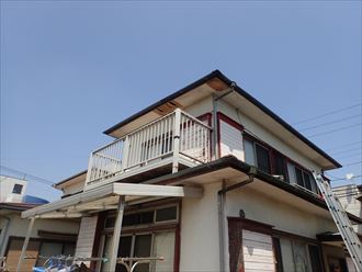 千葉市美浜区軒天破損