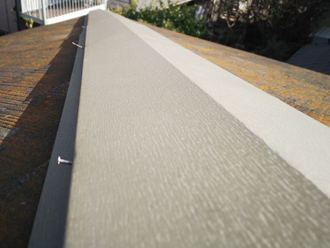 棟板金の釘の緩み