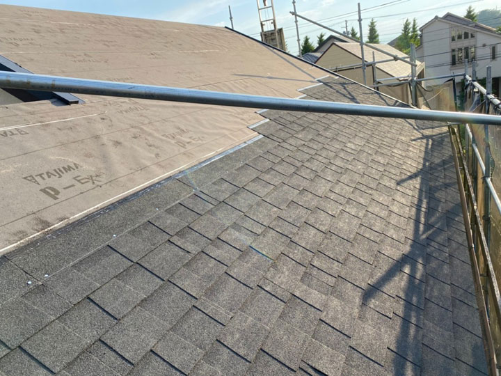 アスファルトシングル屋根の施工