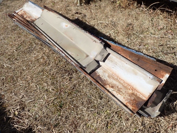 既存棟板金の撤去