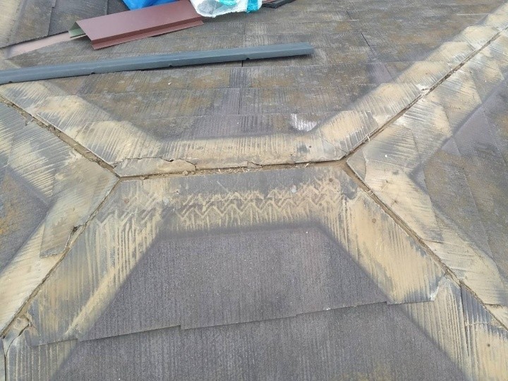 既存棟板金と貫板の撤去