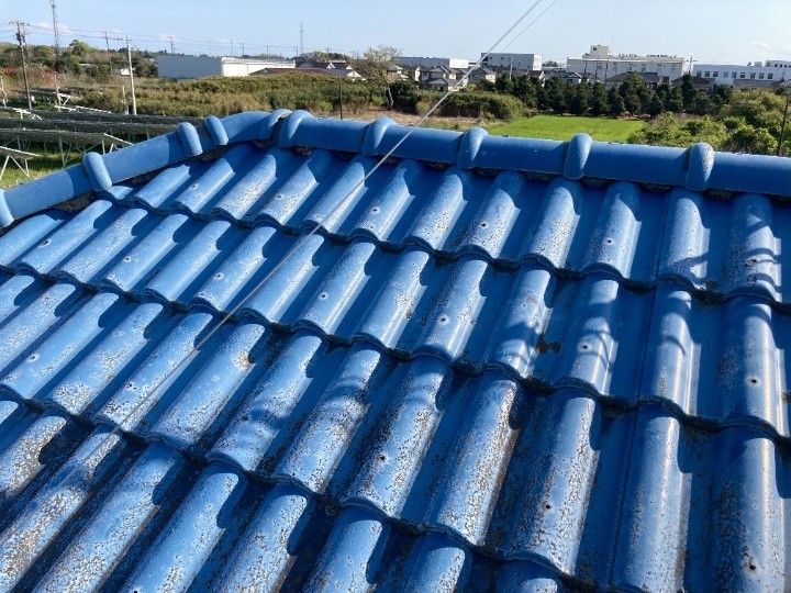 セメント瓦の全体的な劣化状況