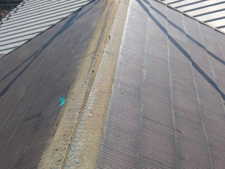 既存棟板金と貫板の撤去