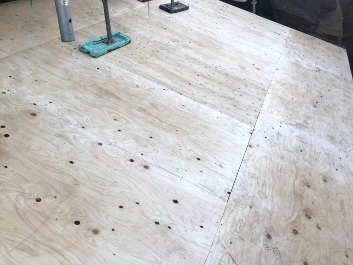 野地板の重ね張り