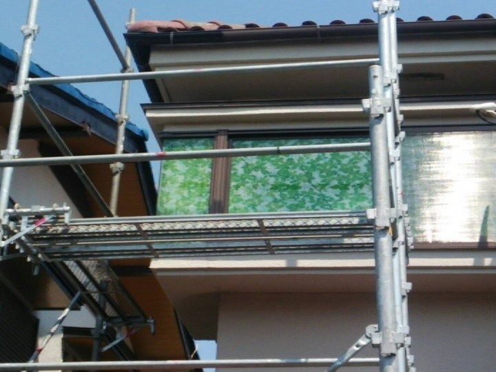 足場架設と作業準備