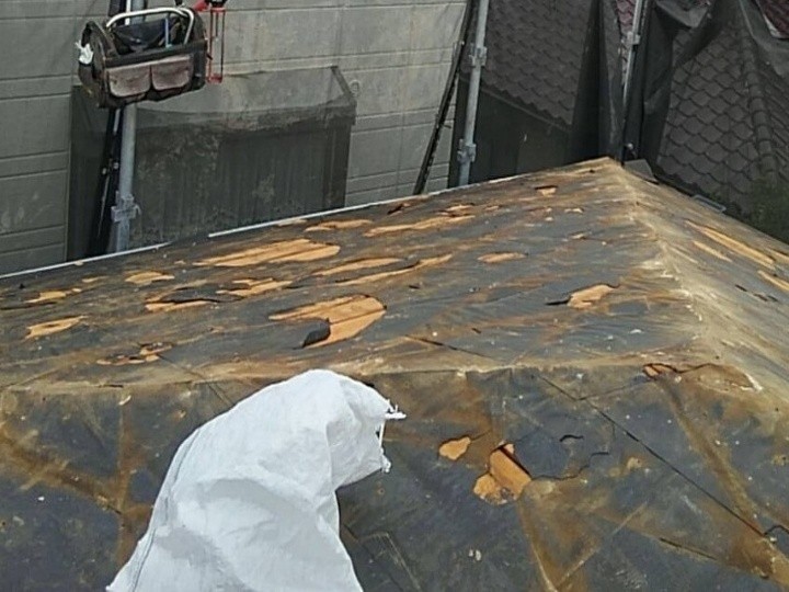 既存スレートの撤去