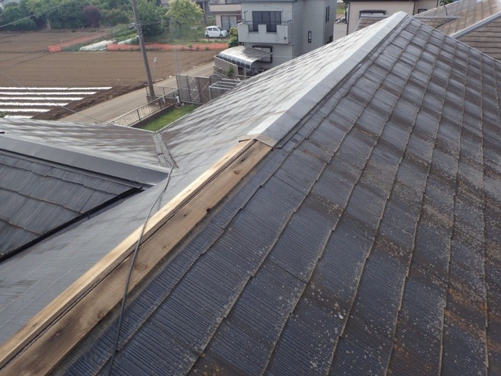 棟板金の飛散状況