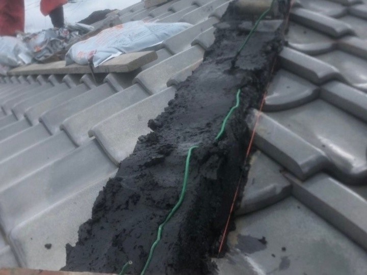 なんばん漆喰による土台形成