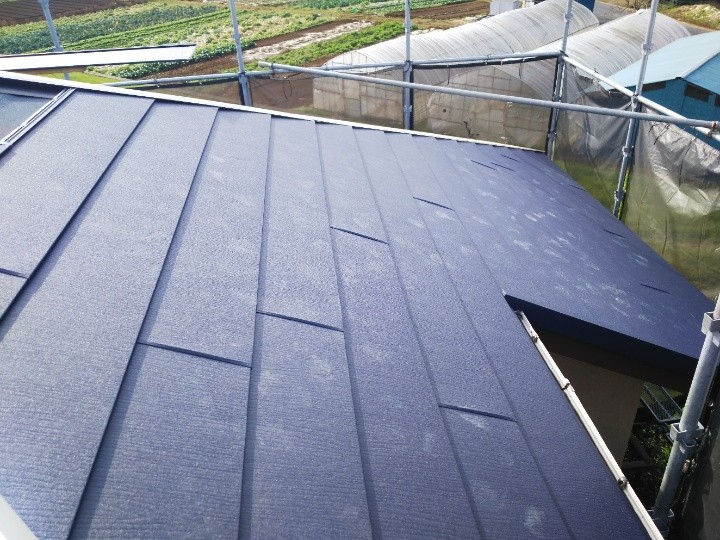 スーパーガルテクト本体の葺き替え