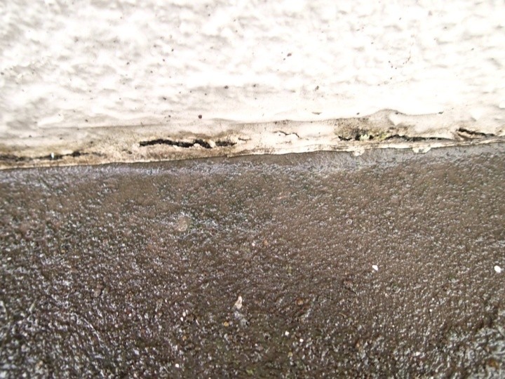 立ち上がり部分の亀裂