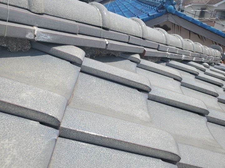 棟瓦周辺のズレ