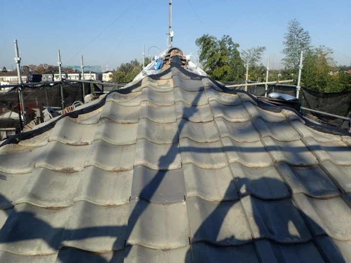 瓦の葺き戻し