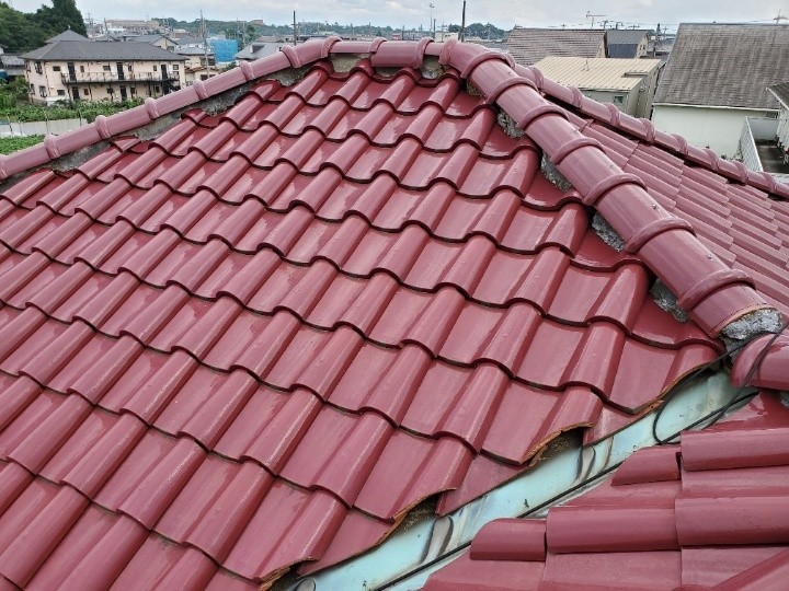 瓦屋根全体の状態