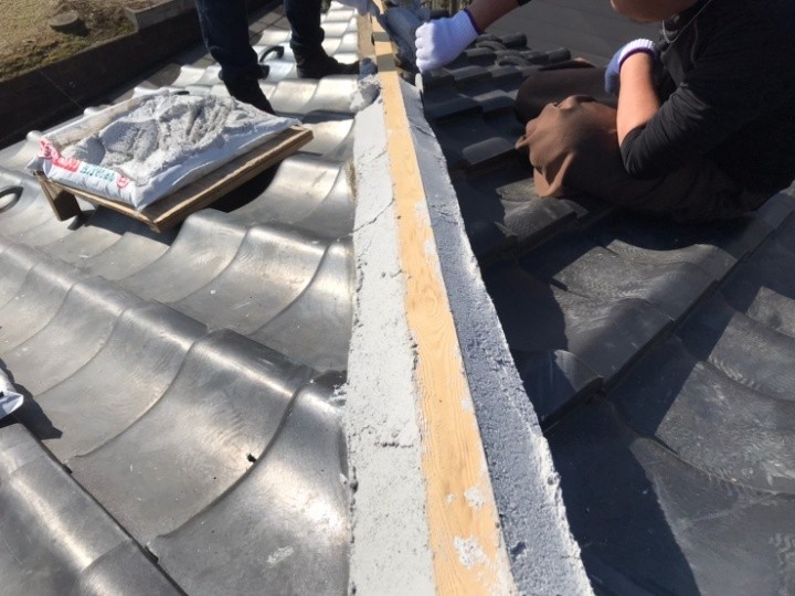 南蛮漆喰による土台づくり