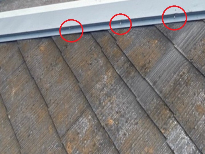 釘の浮きの発生を確認