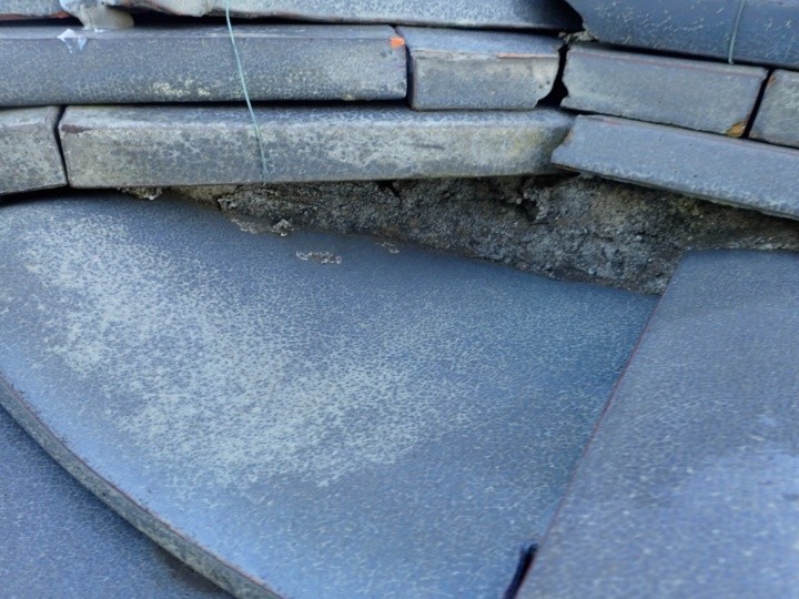 面戸部分の崩れ