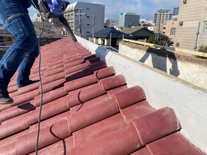 南蛮漆喰での土台づくり