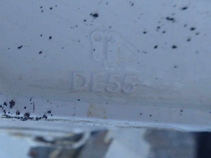 使用されていた雨樋DL55の確認