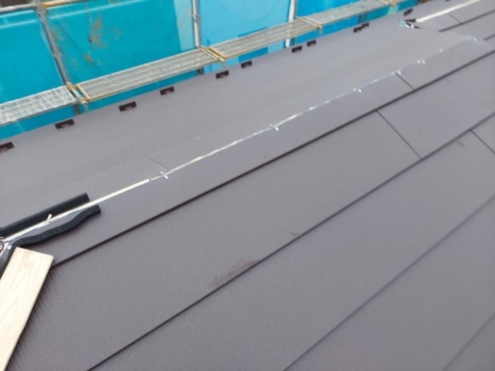 スーパーガルテクトの本体施工