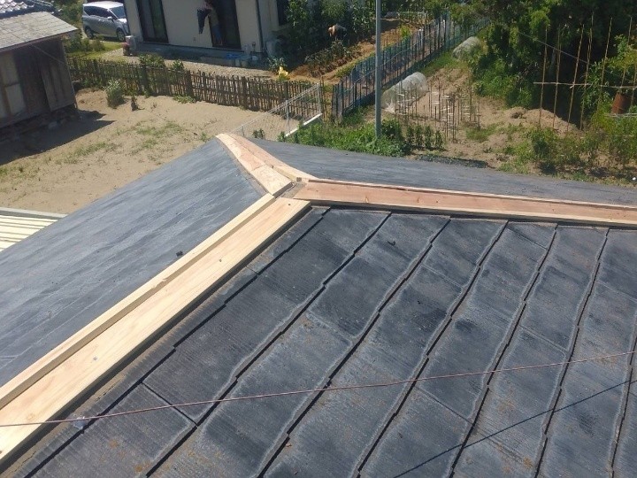 新規貫板の設置