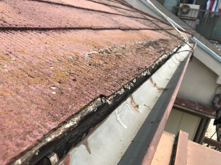 屋根先端部の劣化