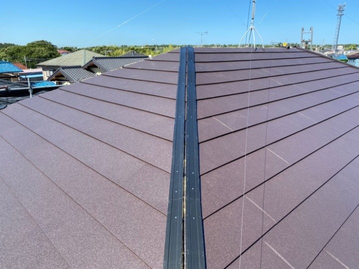 棟部分の樹脂製貫板取り付け