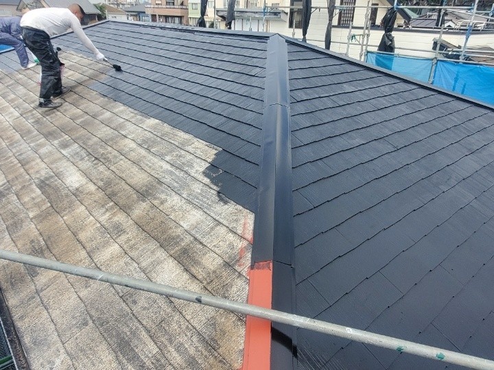 中塗り・ファインパーフェクトベスト塗布