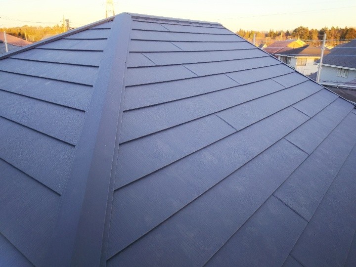 棟板金の取り付けと固定