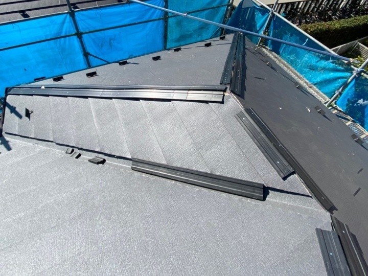 樹脂製貫板の取り付け